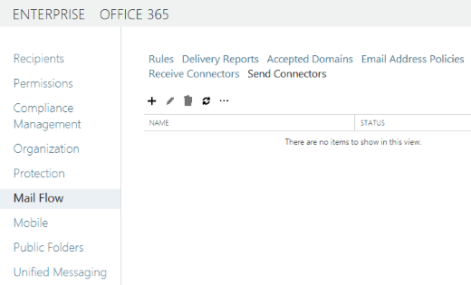 एक्सचेंज सर्वर 2013 2016 2019 - मेलफ्लो - सेंड कनेक्टर्स