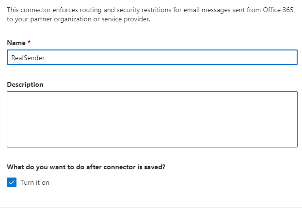 ऑफिस 365 - कनेक्टर का नाम