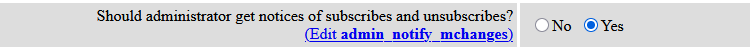 क्या प्रशासक को सदस्यता लेने और सदस्यता रद्द करने की सूचना मिलनी चाहिए?